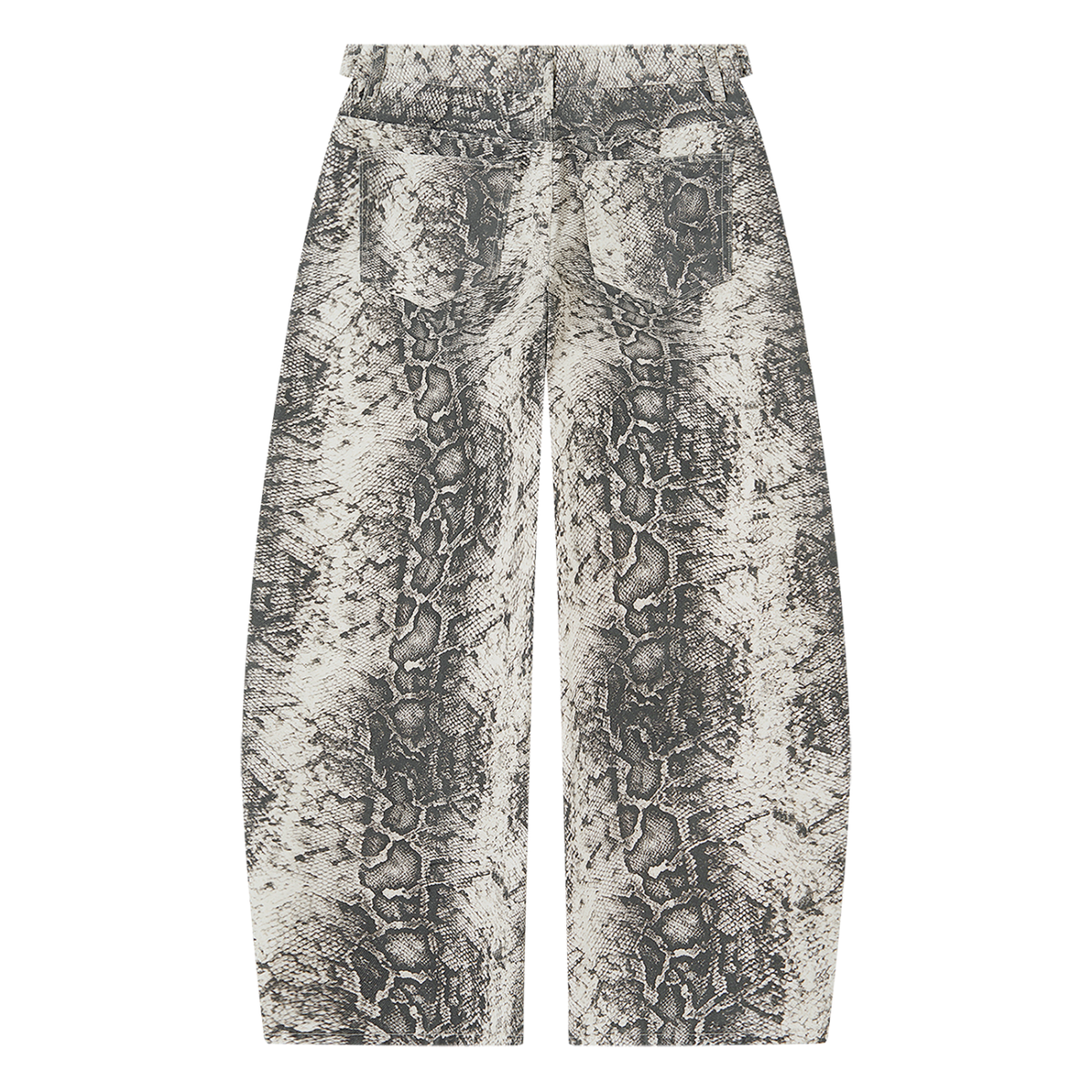 Snake Print Barrel Leg Pants, view 2