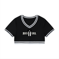 Women's "Puertorico" Ricalala V-Neck Crop T-Shirt