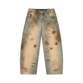 Men’s Vintage Wash Barrel Leg Jeans
