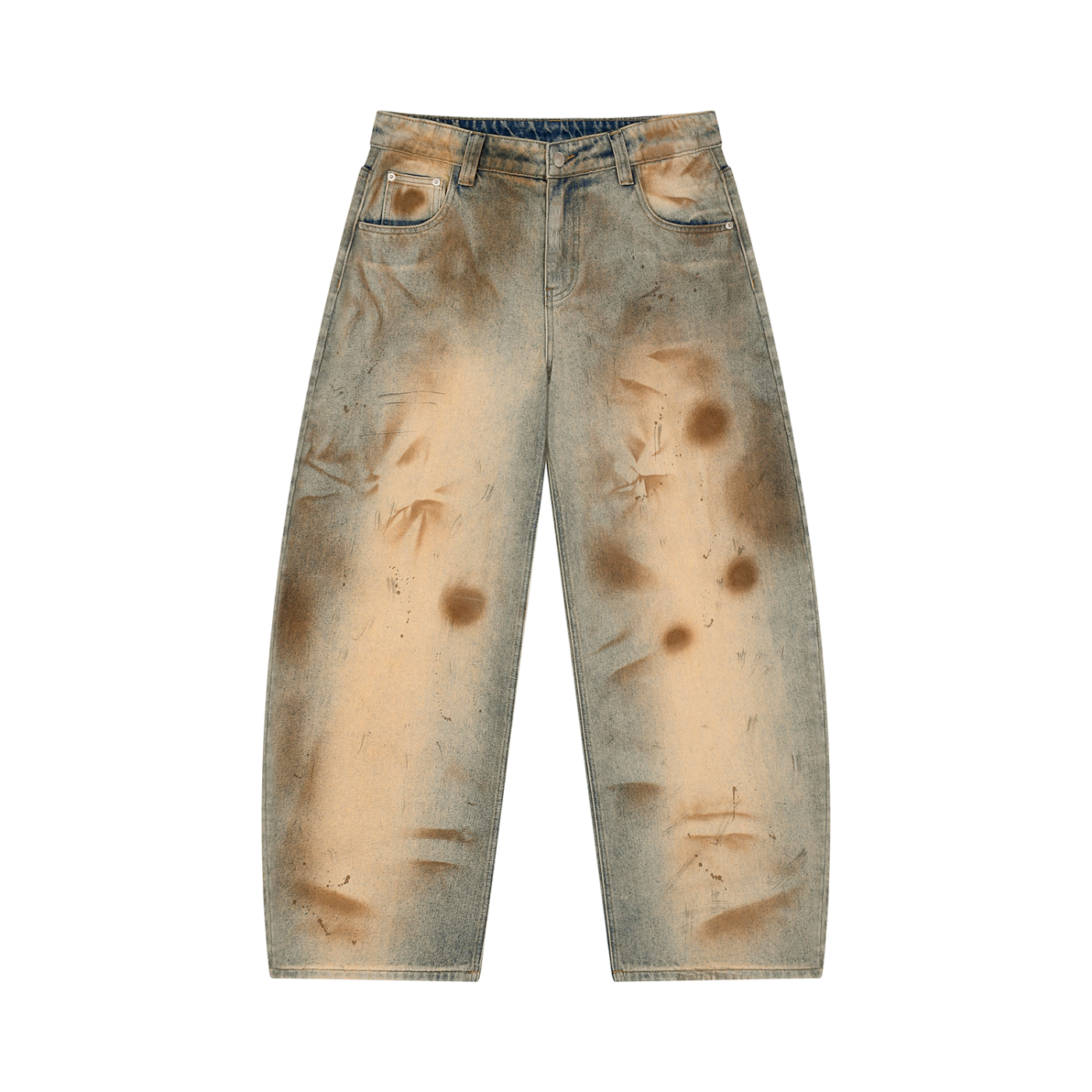 Men’s Vintage Wash Barrel Leg Jeans