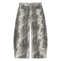 Snake Print Barrel Leg Pants
