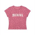 RICALALA Women’s Leopard Print Crop T-Shirt
