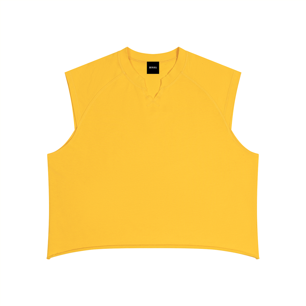 Boxy Raw Hem Tank Top, view 5