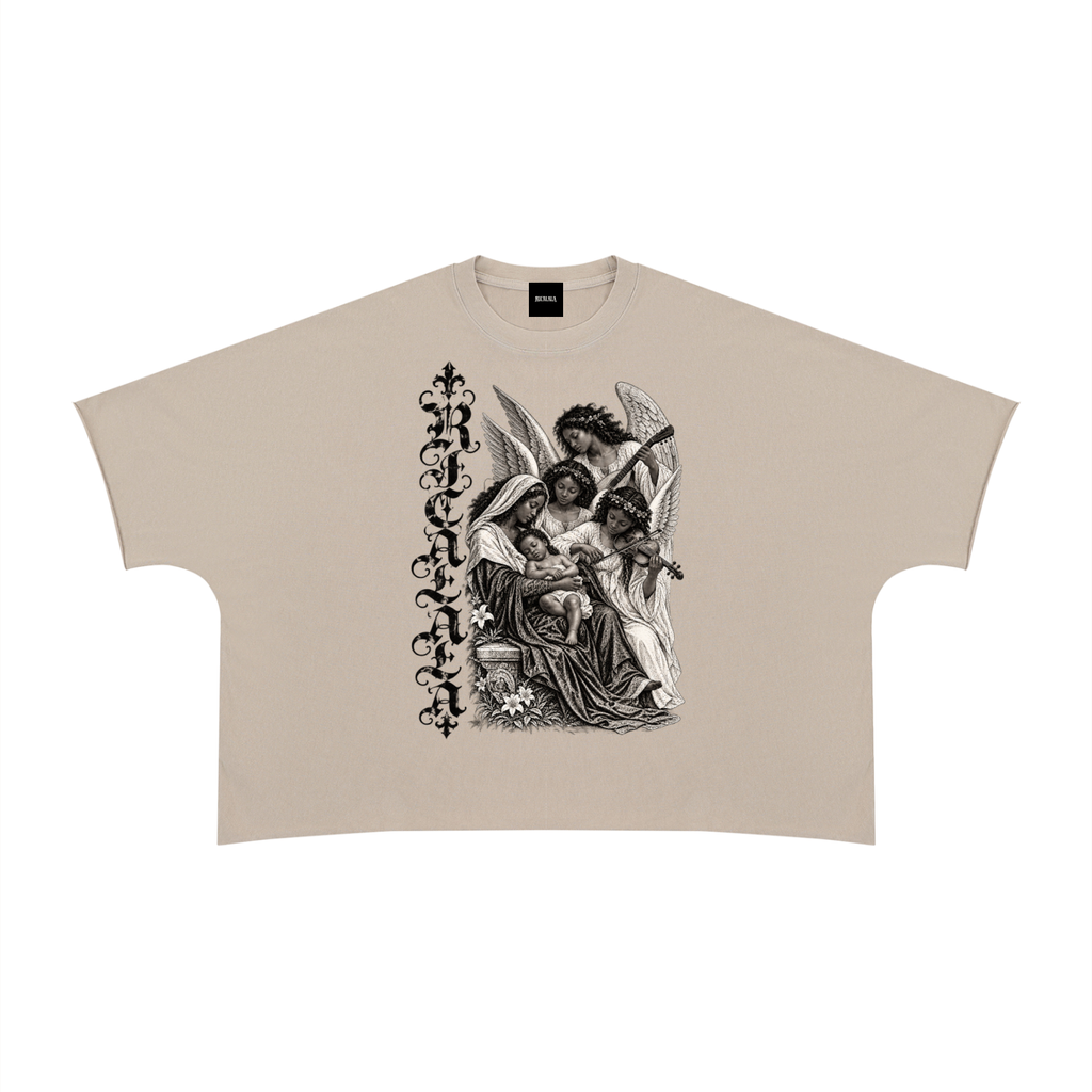 BB Jesus Boxy Raw Edge T-Shirt, view 3