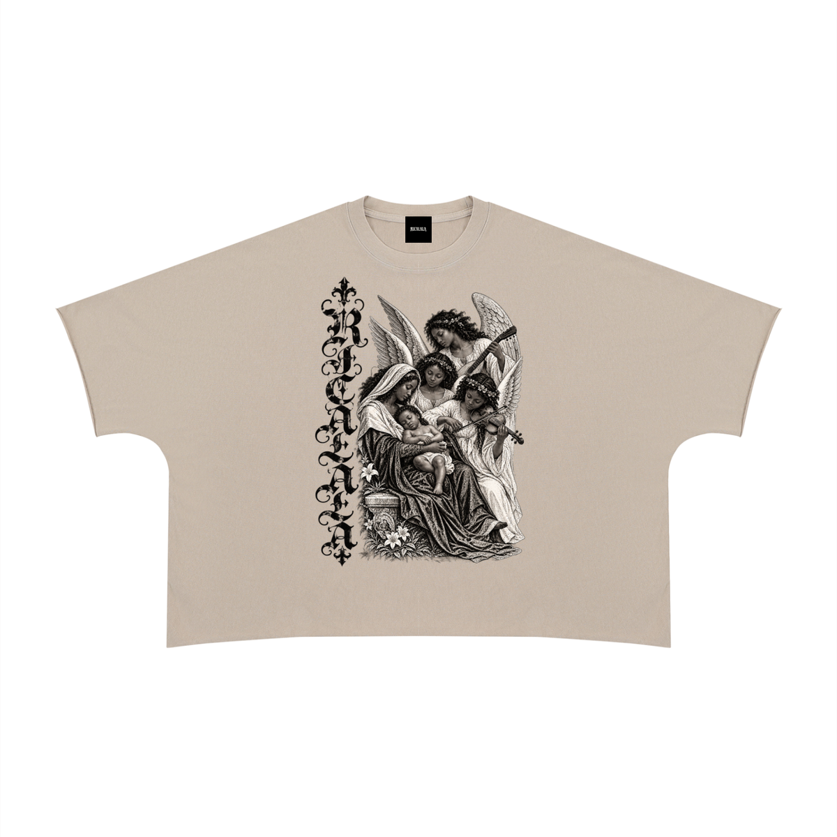 BB Jesus Boxy Raw Edge T-Shirt