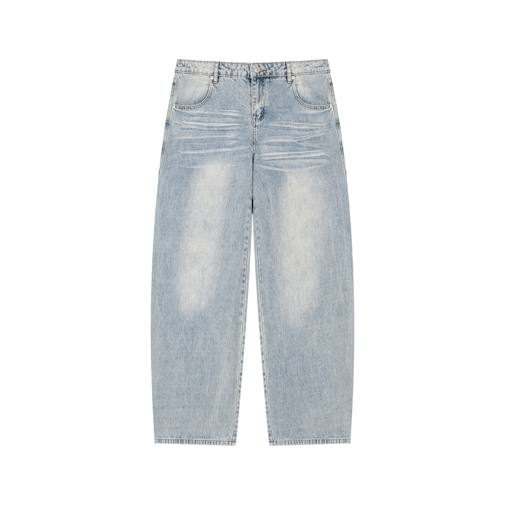 RICALALA Enzyme Wash Wide Leg Jeans