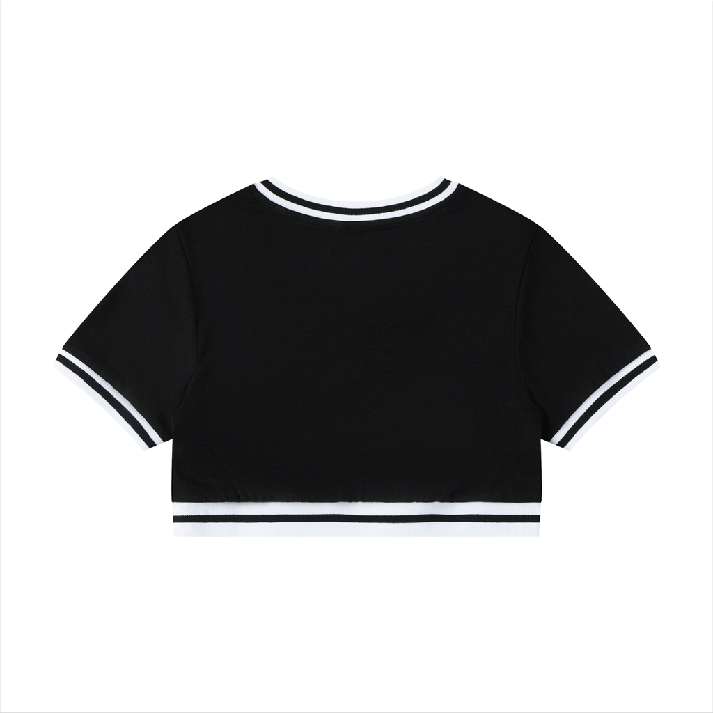 Women's "Puertorico" Ricalala V-Neck Crop T-Shirt