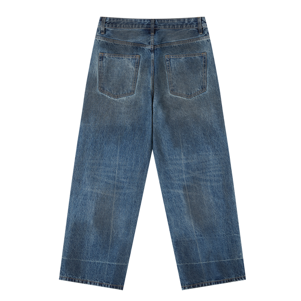 Ricalala Vintage Wash Baggy Denim Jeans