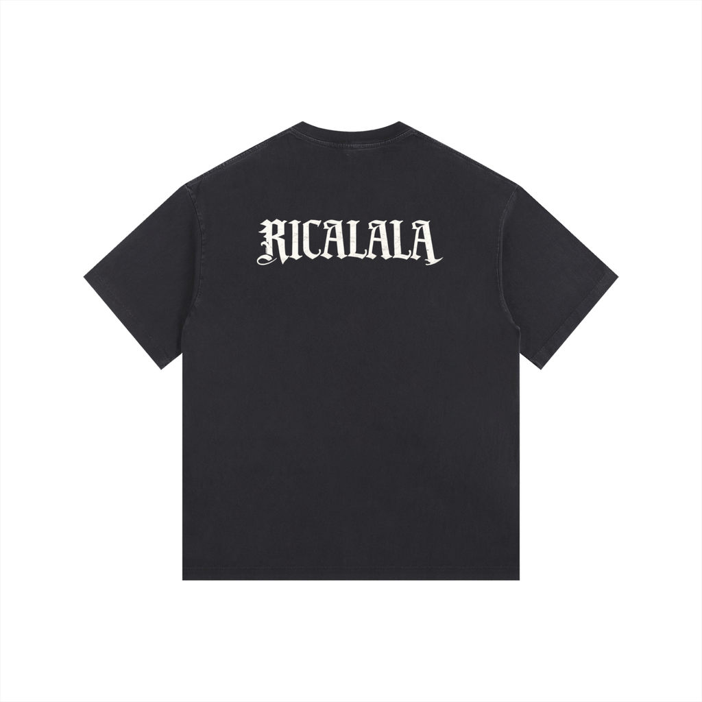Ricalala "RMPC" Vintage Washed Oversized Cotton T-Shirt