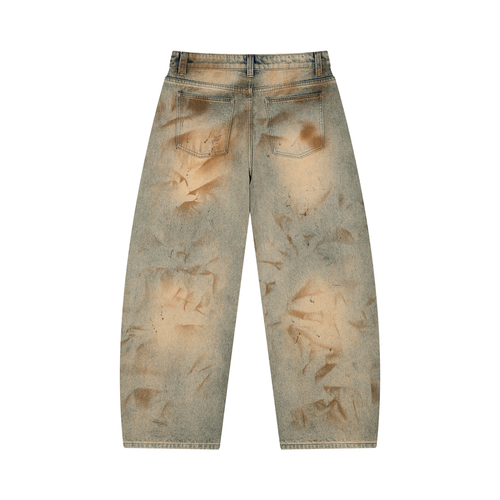 Men’s Vintage Wash Barrel Leg Jeans