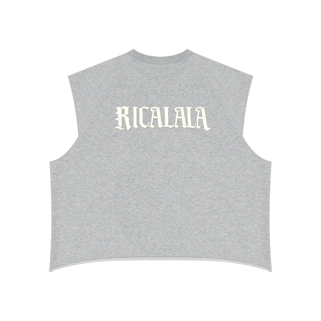Boxy Raw Hem Tank Top, view 4