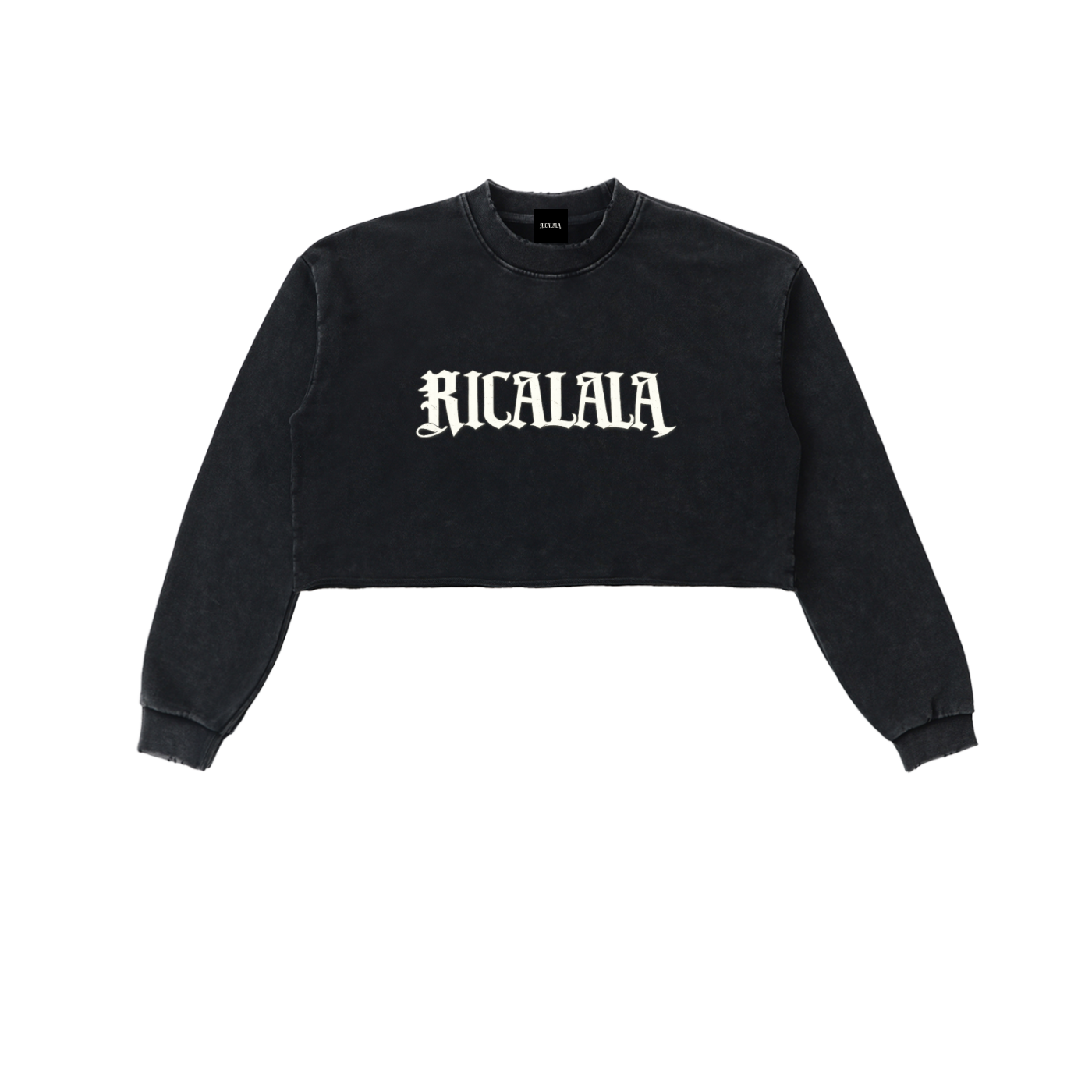 Ricalala Cropped Sweatshirt Snow Washed