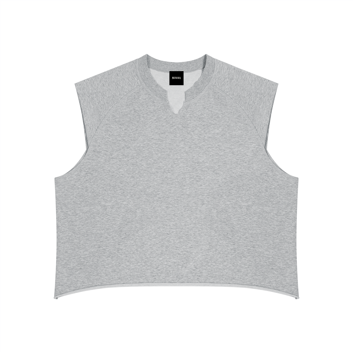 Boxy Raw Hem Tank Top, view 3