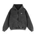 RICALALA Zip-Through Boxy Fleece Hoodie
