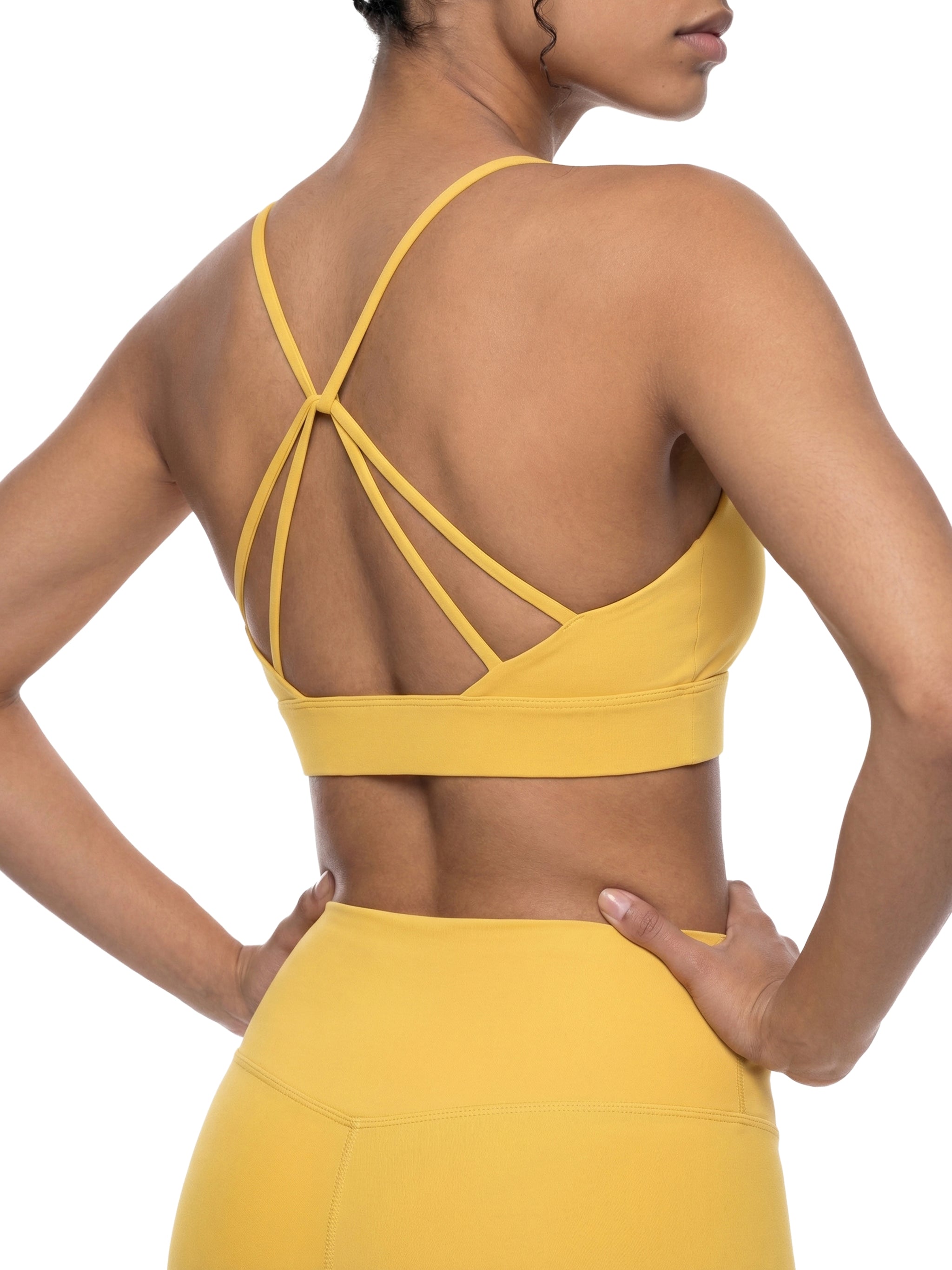 Ricalala Strappy Criss Cross Yoga Sports Bra